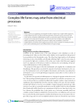 Báo cáo y học: "Research Complex life forms may arise from electrical processes"