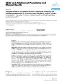 Báo cáo y học: "The psychometric properties of Beck Depression Inventory for adolescent depression in a primary-care paediatric setting in India"