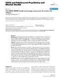 Báo cáo y học: " The NICE ADHD health technology assessment: A review and critique"