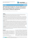 Báo cáo y học: "Self-reported drunkenness among adolescents in four sub-Saharan African countries: associations with adverse childhood experiences"