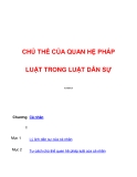 Chủ thể trong luật dân sự 1