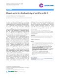 Báo cáo y học: " Direct antimicrobial activity of antithrombin"