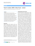 Báo cáo y học: "Year in review 2009: Critical Care – shock"