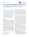 Báo cáo y học: "Year in review 2009: Critical Care – infection"