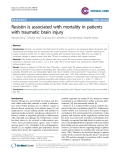 Báo cáo y học: "Resistin is associated with mortality in patients with traumatic brain injury"