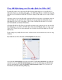 Thay đổi định dạng save file mặc định cho Office 2007