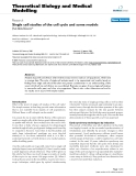 Báo cáo y học: " Single cell studies of the cell cycle and some models"