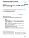 Báo cáo y học: "Can performance indicators be used for pedagogic purposes in disaster medicine training?"