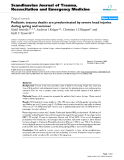 Báo cáo y học: "Pediatric trauma deaths are predominated by severe head injuries during spring and summer"