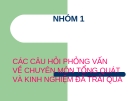Kinh nghiệm khi phỏng vấn