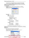 bài tập  MicroSoft Visual Basic .NET 2005