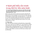 6 bệnh phổ biến cần tránh trong thời kỳ tiền mãn kinh 