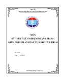 KỸ THUẬT XÉT NGHIỆM NHANH TRONG KIỂM NGHIỆM AN TOÀN VỆ SINH THỰC PHẨM