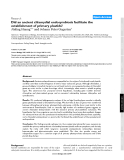 Báo cáo y học: "Did an ancient chlamydial endosymbiosis facilitate the establishment of primary plastids"