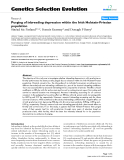 Báo cáo sinh học: " Purging of inbreeding depression within the Irish Holstein-Friesian population"