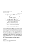 Báo cáo sinh học: " Precision of methods for calculating identity-by-descent matrices using multiple mar"