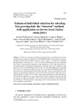 Báo cáo sinh học: " Enhanced individual selection for selecting fast growing ﬁsh: the “PROSPER” method, with application on brown trout (Salmo trutta fario)"