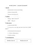 GIÁO ÁN MÔN TIN HỌC LỚP 6 - BÀI THỰC HÀNH 2