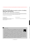 Báo cáo y học: " A tool for comparing different statistical methods on identifying differentially expressed genes"