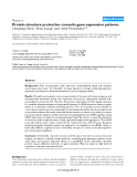 Báo cáo y học: " Protein structure protection commits gene expression patterns"