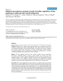 Báo cáo y học: "Global transcriptome analysis reveals circadian regulation of key pathways in plant growth and development"