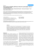 Báo cáo y học: "Uncovering metabolic pathways relevant to phenotypic traits of microbial genomes"