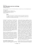 Báo cáo y học: " From transcription start site to cell biology"
