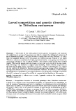 Báo cáo sinh học: " Larval  competition and genetic diversity in Tribolium castaneum"