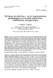 Báo cáo sinh học: " Schémas de sélection : de la représentation généalogique au modèle statistique. Justification asymptotique"