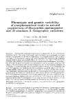 Báo cáo sinh học: " Phenotypic and genetic variability of morphometrical traits in natural populations of Drosophila melanogaster and D simulans. I. Geographic variations"
