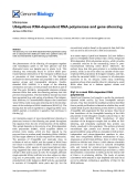Báo cáo y học: " Ubiquitous RNA-dependent RNA polymerase and gene silencing"