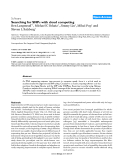 Báo cáo y học: "Searching for SNPs with cloud computing"