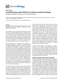 Báo cáo y học: "Predicting drug side-effects by chemical systems biology"