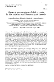 Báo cáo khoa hoc:" Genetic parameters of dairy traits in the Alpine and Saanen goat breeds"
