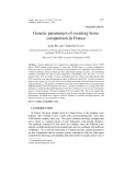 Báo cáo khoa hoc:" Genetic parameters of eventing horse competition in France"