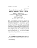 Báo cáo khoa hoc:" The distribution of the effects of genes affecting quantitative traits in livestock"