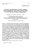 Báo cáo sinh học: " Genetic parameters of body weight, egg production and shell quality traits in the Brown Tsaiya laying duck"