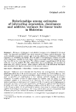 Báo cáo sinh học: "Relationships among estimates of inbreeding depression, dominance"