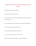Năng lượng của các electron trong nguyên tử.
