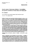 báo cáo khoa học: "Genetic study of Dandarawy chickens: I. Heritabilities and genetic correlations of body weight and weight gain"