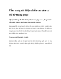 Cẩm nang cải thiện chiều cao của cơ thể từ trang phục