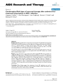 Báo cáo y học: "Cerebrospinal fluid signs of neuronal damage after antiretroviral treatment interruption in HIV-1 infectio"
