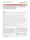 Báo cáo y học: "Traditional herbal medicine in Far-west Nepal: a pharmacological appraisal"
