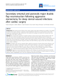 Báo cáo y học: "Secondary omental and pectoralis major double flap reconstruction following aggressive sternectomy for deep sternal wound infections after cardiac surgery"