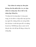 Mẹo chăm sóc móng tay đơn giản 