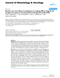 báo cáo khoa học: "Routine use of ancillary investigations in staging diffuse large B-cell lymphoma improves the International "