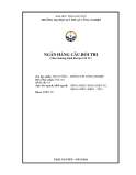 Ngân hàng câu hỏi thi môn Đo lường-Thông tin công nghiệp