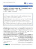 Báo cáo y học: " Collet-Sicard syndrome as an initial presentation of prostate cancer: a case report"