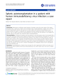 báo cáo khoa học: "Splenic autotransplantation in a patient with human immunodeficiency virus infection: a case report"