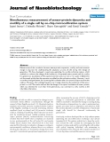 báo cáo khoa học: " Simultaneous measurement of sensor-protein dynamics and motility of a single cell by on-chip microcultivation system"